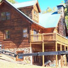 Log Home Surface Stripping And Staining In Jasper GA 43